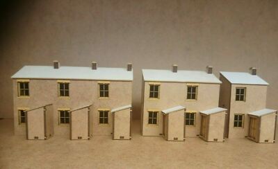 Terrassenhaus Rückseiten Lasercut Kratzhilfe Layout Kit Spur O 4mm Modelleisenbahn