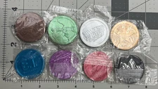 Vintage Mcdonalds Universal Studios Pogs Slammers Complete Set Of 8 1994