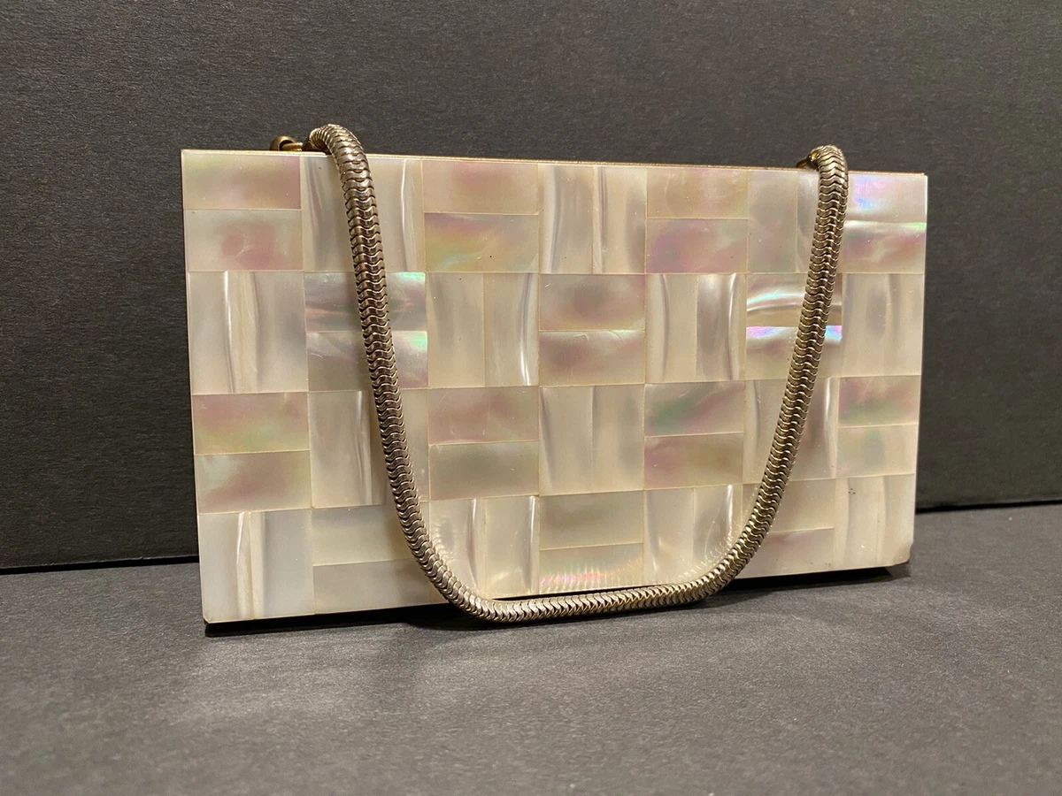 Oria Mother Of Pearl Metal Bag – Only Artisan