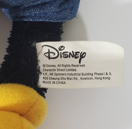 Disney Back to School Mickey Mouse Plush 13" Green Shirt Backpack Jean Shorts - Picture 7 of 8