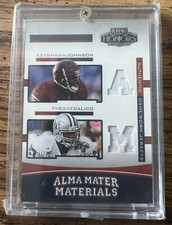 2003 Playoff Honors Alma Mater Materials Keyshawn Johnson & Tyrone Calico /100