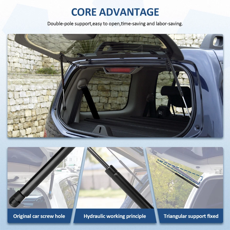 For 1994-2002 Honda Passport & Isuzu Rodeo 2 Pcs Rear Window Lift Support Struts Foto 3 de 4