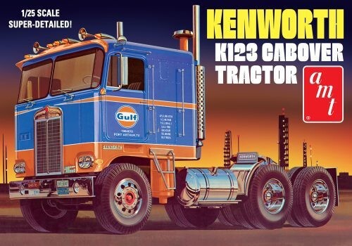 AMT Kenworth K-123 Cabover Gulf Huile 1:25 Echelle 1433 Modèle Plastique Kit - Photo 1 sur 1