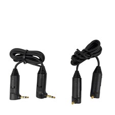 Audio Microphone Cables, Black, 2 Pcs