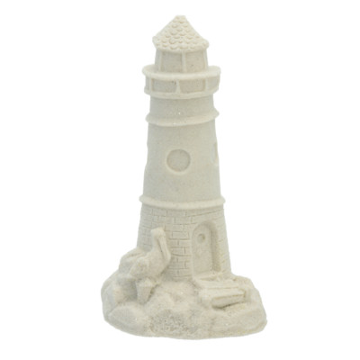 Lighthouse Sand Castle Figurine Sculpture 811 4.25'' T Beach Wedding Decor Lake