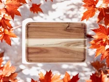 Cheese Tray Large Acacia Wooden Snack Board Tray 12 x 8 inches