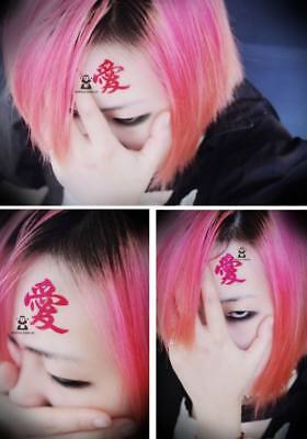 6pcs/10pcs Gaara Tattoos Anime Cosplay Gaara Love Temporary Tattooing  Stickers Halloween Tattoo Prop (6pcs)