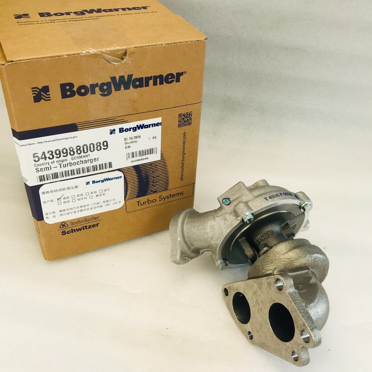 BorgWarner KP39 Turbocharger 54399700089 For BMW 335D R2S High