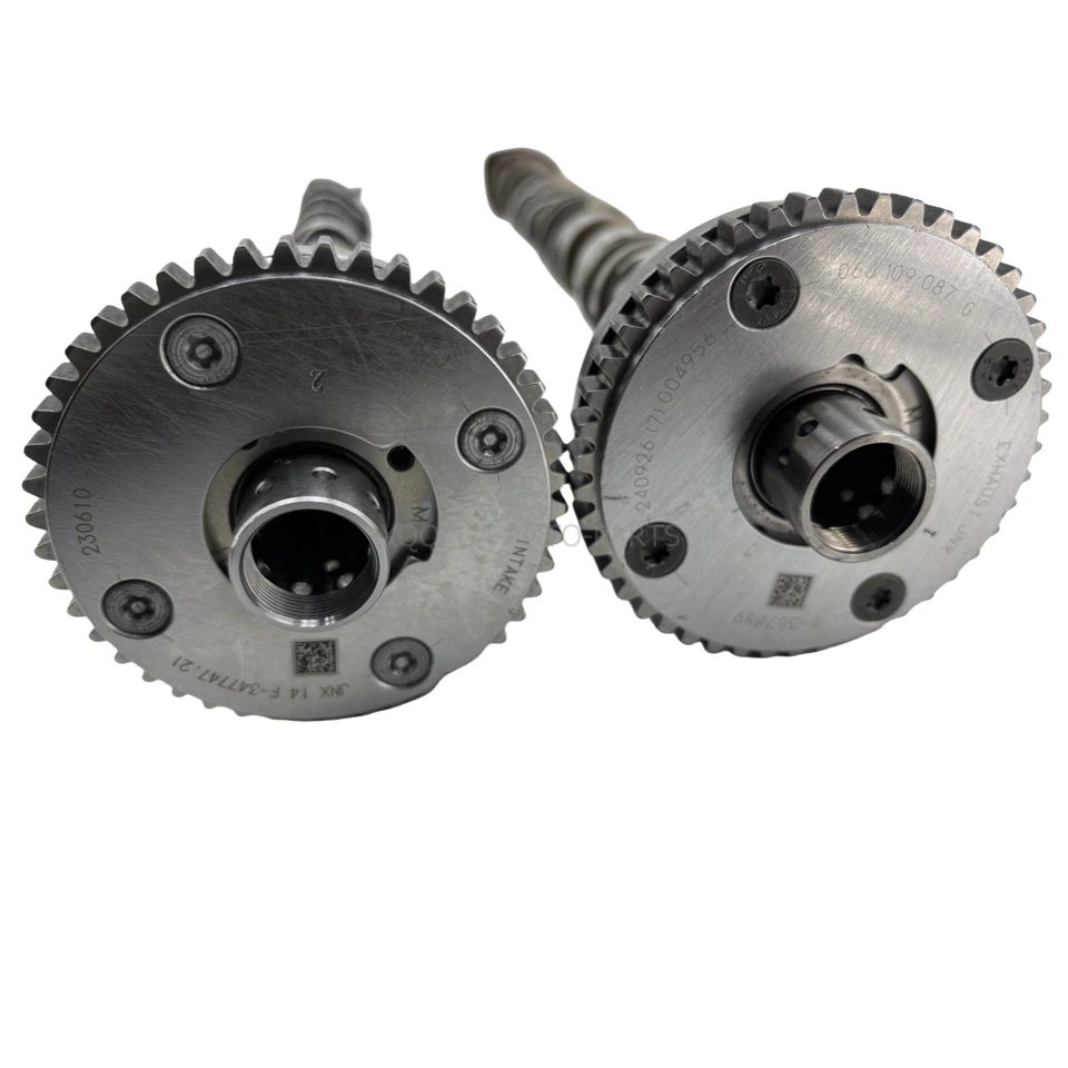 Árboles de levas válvulas de admisión y control de escape para VW Atlas Golf Jetta Audi A4 A5 2.0T Foto 3 de 3
