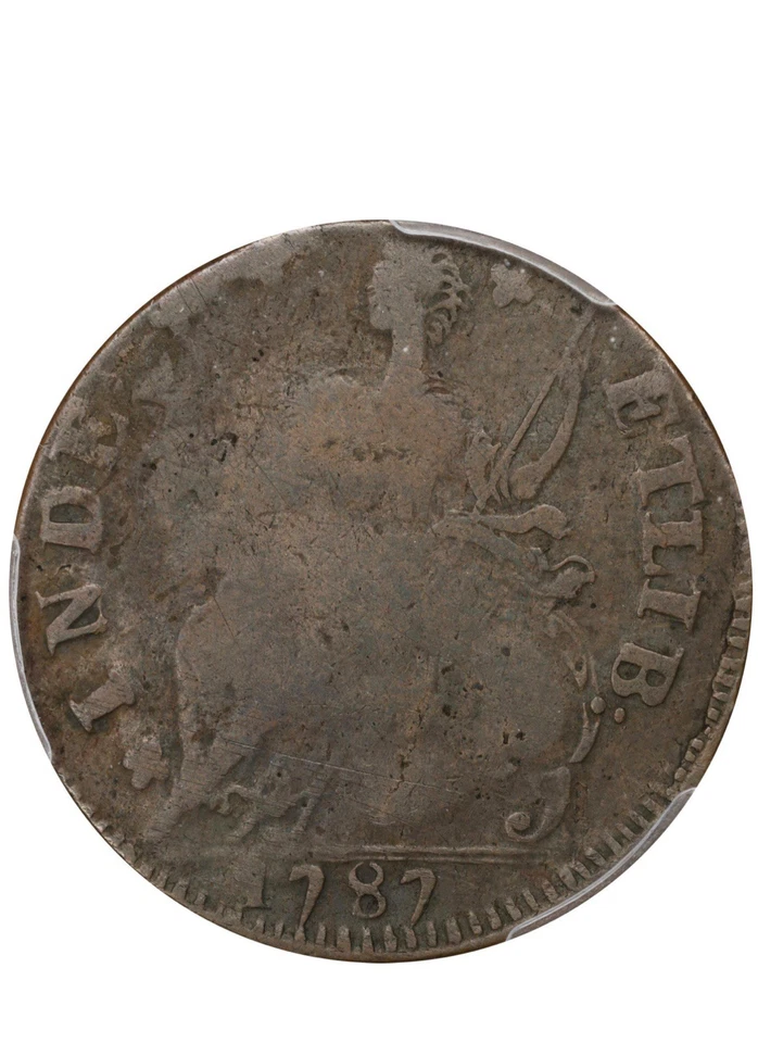 1787 Connecticut Colonial Copper, 25-B   - Image 2 of 2