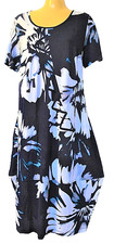 TS TAKING SHAPE plus size M / 18- 20 Indigo Vibes Dress draping NWT rrp$130!