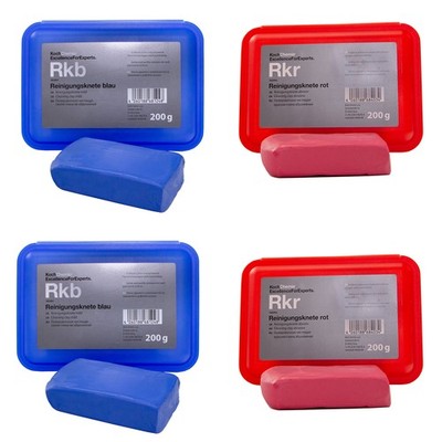 Koch Chemie Reinigungsknete Reinigung Knete Rkb blau mild + rot abrasiv Politur
