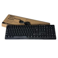 NEW iMicro KB-US9813 104-Key Wired USB Keyboard Black Free Shipping