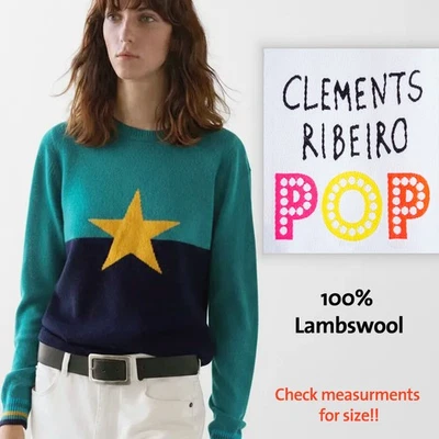 NP~250€ Clements Ribeiro Pullover Lambswool Strick Wollpullover Designer Sweater - Bild 1 von 4