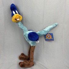 Vintage 1997 Warner Bros Road Runner 22&rdquo; Poseable Plush Looney Tunes w/ Tags