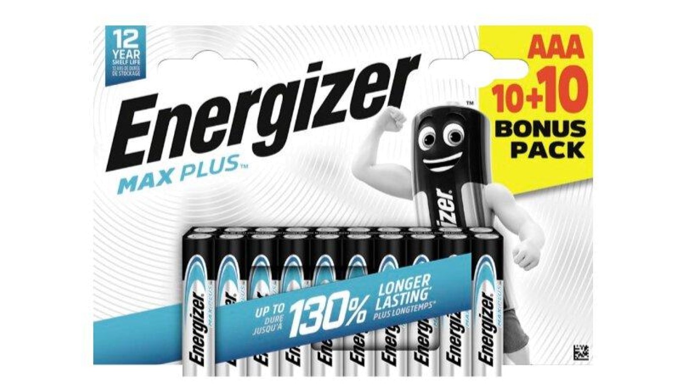 7638900451269 Bateria alkaliczna LR03 / AAA 1,5V MAX Plus /20szt./ ENERGIZER