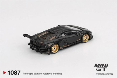 Mini GT LB WORK Lamborghini Aventador Matte Black 1:64 Blister