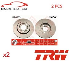 BREMSSCHEIBEN SATZ PAAR HINTEN TRW DF4065 2PCS A FÜR AUDI TT,A3,8N3,8L1,8N9