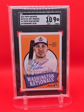 2023 Topps Archives Joey Meneses #69th-60 Team History Autographed 18/20
