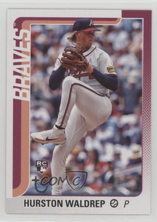 2025 Topps Series 1 Vintage Stock Retro 28/99 Hurston Waldrep #253 Rookie RC 4l3