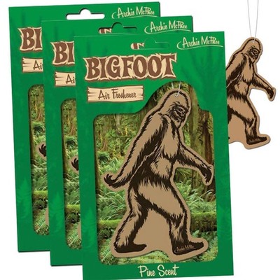 Bigfoot Air Freshener - Pine Scent (3) 1 Count (Pack of 3), brown 