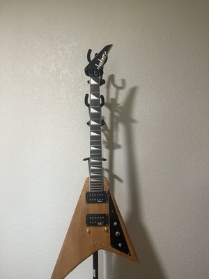 Jackson Rhoads Flying V Electric JS32T Guitar w/Natural Wood NICE!