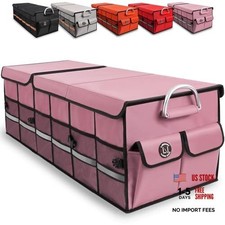 Pink SUV Trunk Storage Organizer - Big Car Trunk Organizer - Non Oversize