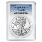 2023-W Proof $1 American Silver Eagle PCGS PR70DCAM FS Blue Label White Frame