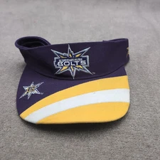 Birmingham Bolts XFL SPORTS VINTAGE SUN VISOR HAT Purple Yellow Vtg