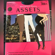 Assets Spanx Maternity Terrific Tights Black Opaque Pattern Size 3 Large