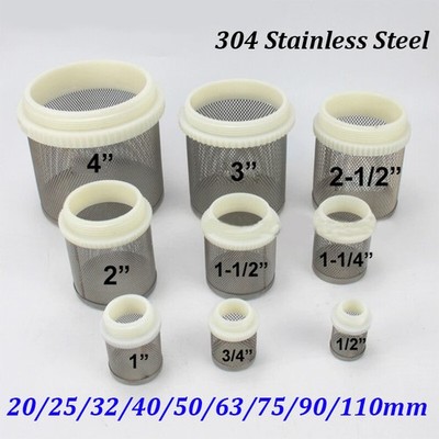 Stainless Steel Mesh Filter Strainer Male Thread 1/2'' 3/4'' 1'' to 4'' Water Pipe