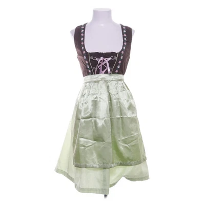 Edelnice, Dirndl, Größe: 40, Grün/Braun, Baumwolle, Damen #dyG - Bild 1 von 4