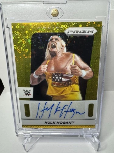 2024 Prizm WWE - Hulk Hogan Throwback Auto Gold /10 - RIP LEGEND