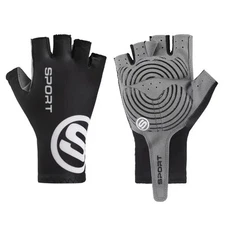 Short Cycling Gloves for Mountain Biking Competitions No Finger Gloves Anti Slip