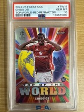 2024-25 Finest UCC CHIDO OBI RED Top of the World RC Rookie #/5 SSP PSA 10 Pop 1