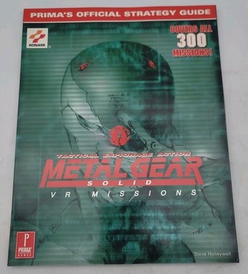 Metal Gear Solid: VR Misions Prima Official Strategy Guide Sony PSX Konami Good 