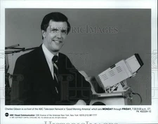 1987 Press Photo "Good Morning America" Co-host Charles Gibson - pip26440
