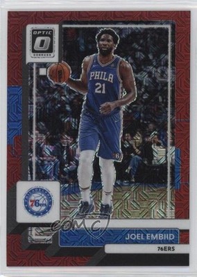 2022-23 Panini Donruss Optic Choice Red Prizm 41/88 Joel Embiid #27 7qt