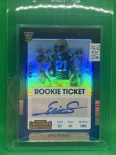 2021 Contenders Erick Stokes Rookie Ticket Auto Blue — Green Bay Packers