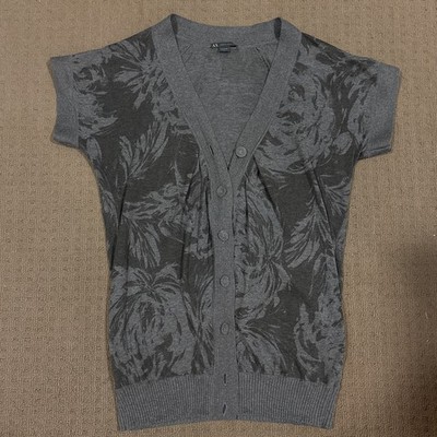 Armani Grey Floral Cardigan