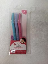 Plum Beauty Womens Facial Shaping Razors Eyebrow Shaping, Dermaplane Razors