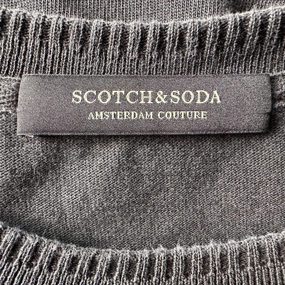 Scotch & Soda Mens Medium Sweatshirt Gray Crew Neck Long Sleeve - Image 4 of 4