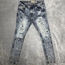 F.W.R.D Men’s Distressed Ripped Denim Jeans Size 32 
