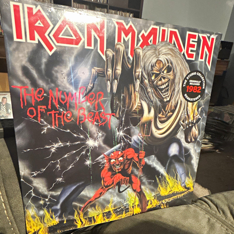 Iron Maiden The Number of the Beast 1982 Remastered 12" Black Vinyl LP / Sealed