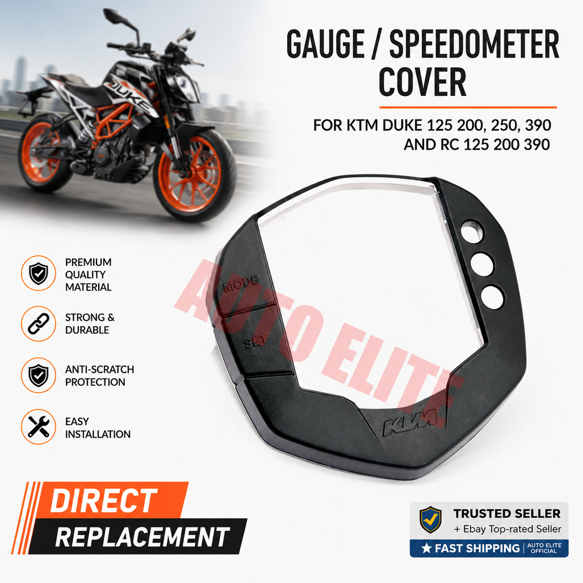 KTM Duke RC 125 200 250 390 Speedometer Meter Cover Guard OEM | eBay
