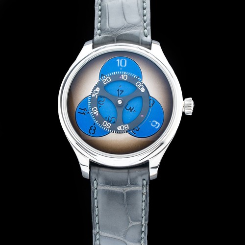 H. Moser & Cie Endeavour Flying Hours 1806-1204 42mm Steel Blue Fumé Auto Ltd Ed