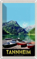 Blechschild 18X12 Cm Tannheim ÖSterreich Wanderung Bildmotiv Reisemotiv Abenteue