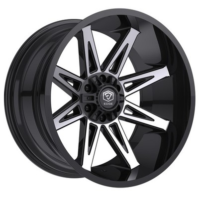 5/Edge Off Road 304MB Machined Gloss Black 22x12 5x5 / 5x5.5 -44mm