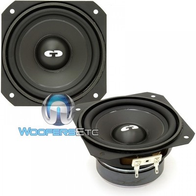 OPEN BOX CDT AUDIO CL-4 4'' CAR AUDIO MIDRANGE SPEAKERS 50W RMS PAIR