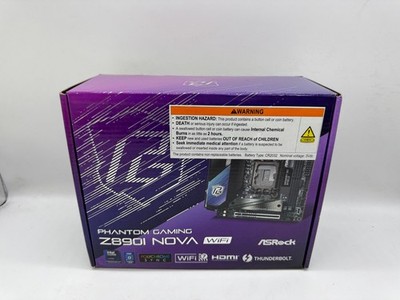 ASRock Phantom Gaming Z890I Nova WiFi 7 Mini-ITX Motherboard Intel Z890 LGA1851